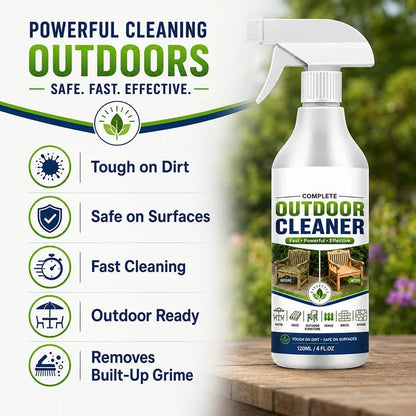 🌿 LIMITED-TIME 50% OFF! Outdoor Surface Cleaner Spray, Fast Acting Stain Remover for Patio, Wooden Furniture & Outdoor Surfaces