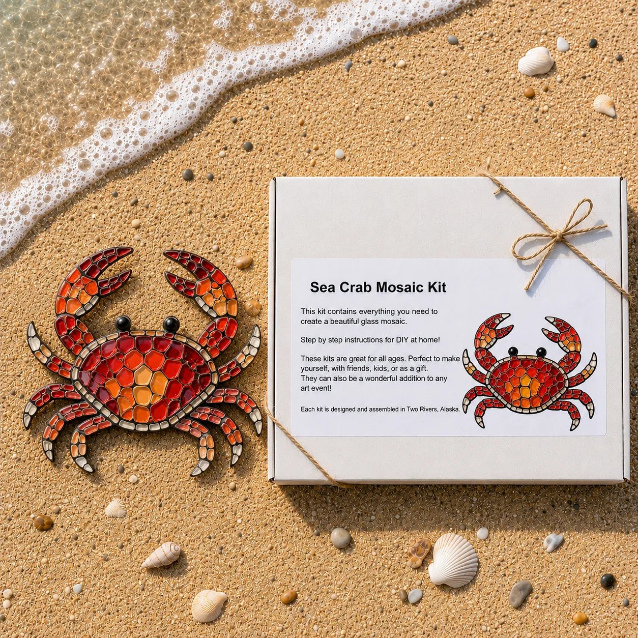 🔥 LAST DAY 49% OFF – 🌊 Octopus Mosaic Kit | Beginner-Friendly DIY Glass Craft with Step-by-Step Instructions