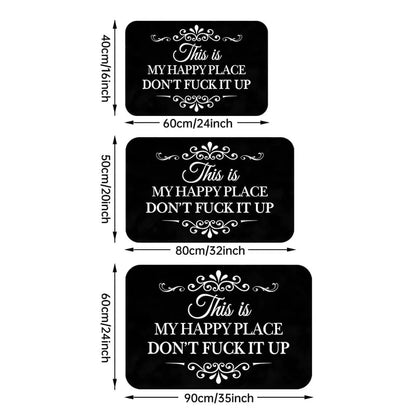 🔥Funny “This Is My Happy Place Don’t F*ck It Up” New type of diatom mud Doormat🤣