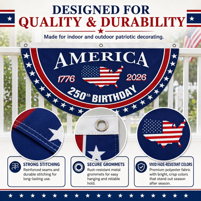 ⭐Veteran Made - USA 250 YEARS COMMEMORATIVE BANNER