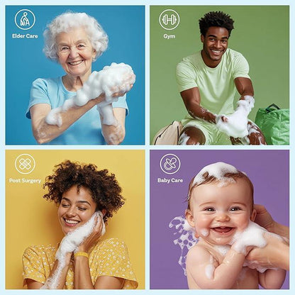 🏆Flash Sale⚡ 50K+  🌈Disposable Rinse-Free Bathing Wipes🧼