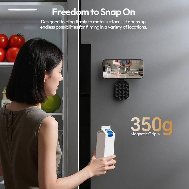 📱3-in-1 Magnetic Phone Mount | 18 Suction Cups, 360° Rotation, Desktop & Wall Holder for iPhone 17/16/15/14