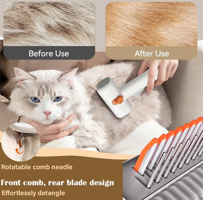 2-IN-1 Pet Self-Detangling & Grooming Comb