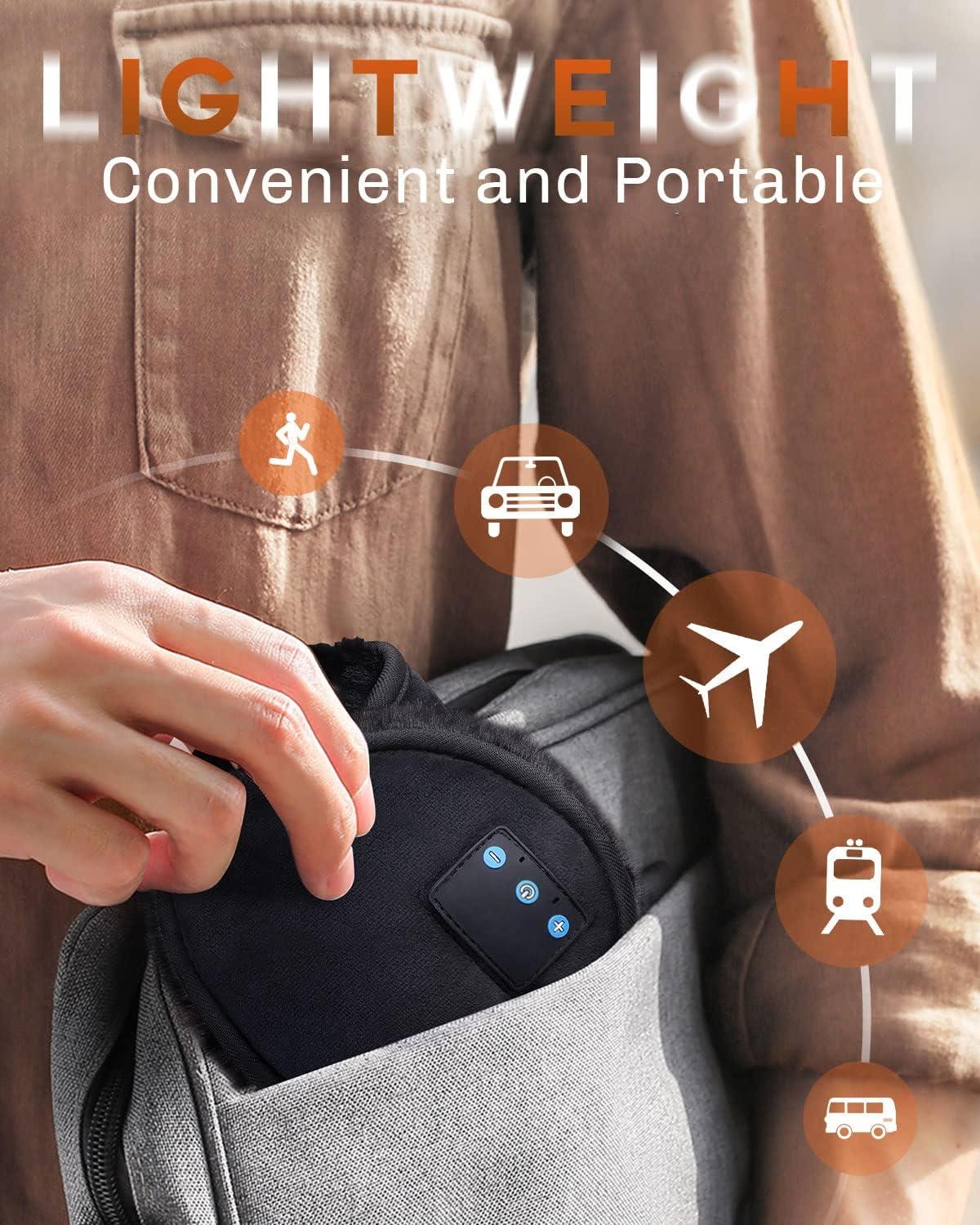 Bluetooth Headphones Earmuffs, ✨Built-in HD Speakers and Microphone for Biking Running