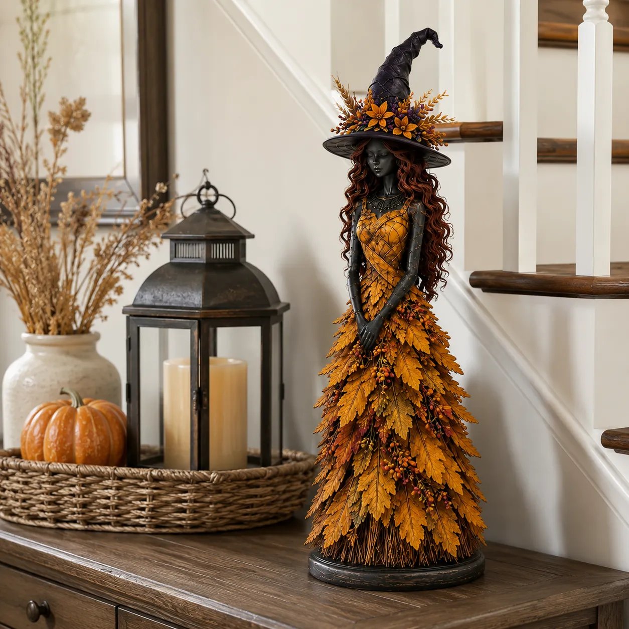 💥LAST DAY 50% OFF - 🧙 Enchanted Autumn Witch Figurine (📦Buy 3 Free Shipping)