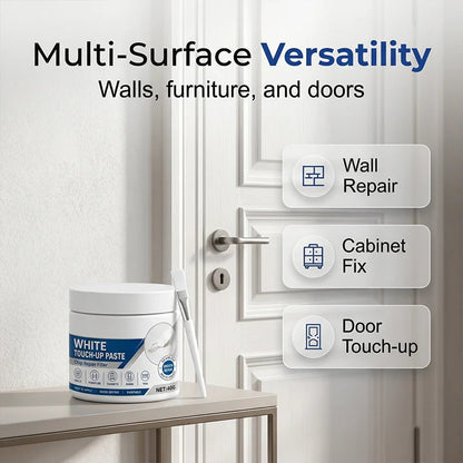 White Furniture Touch-Up Paste with Brush