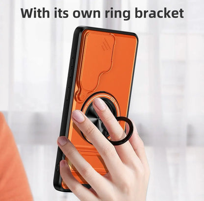Military-Grade Rotating Ring Case for Samsung Galaxy S25/24/23/22/21 Ultra