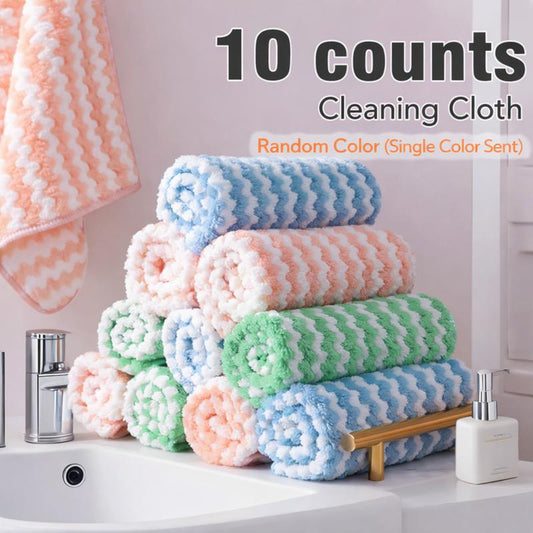 10-Pack Microfiber Cleaning Cloths