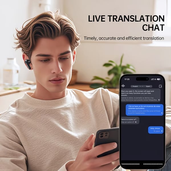🎧Wireless Bluetooth Translation Earphone With LED display screen(Fit iOS & Android)