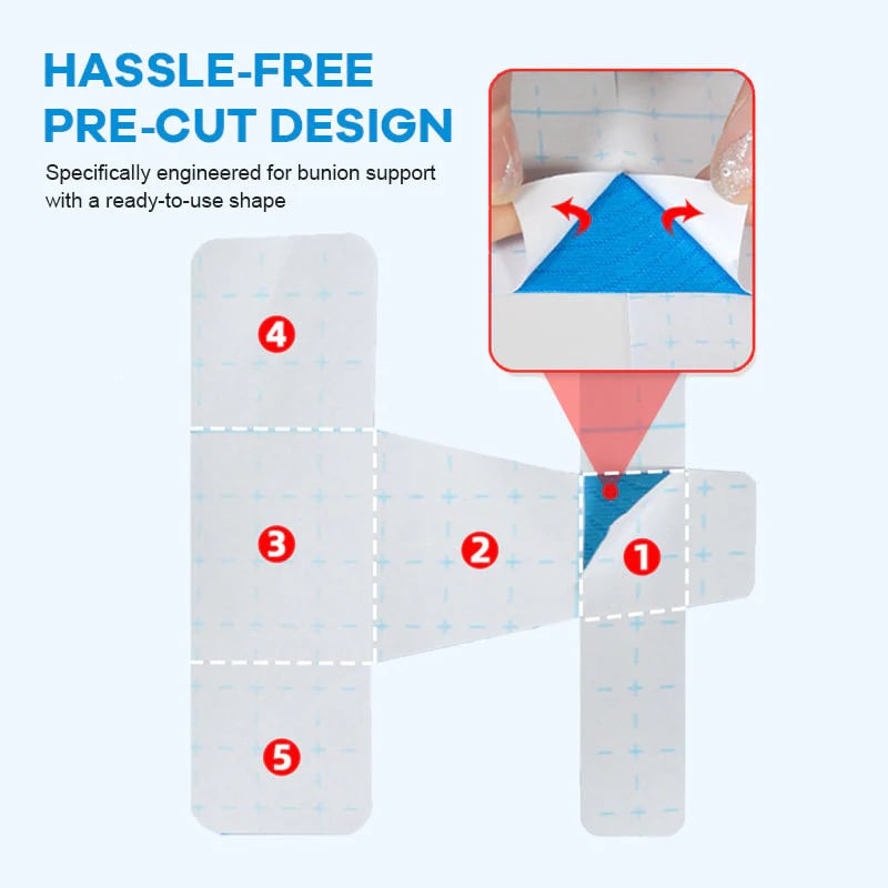 🔥Pre-Cut Kinesiology Tape for Correcting Bunions