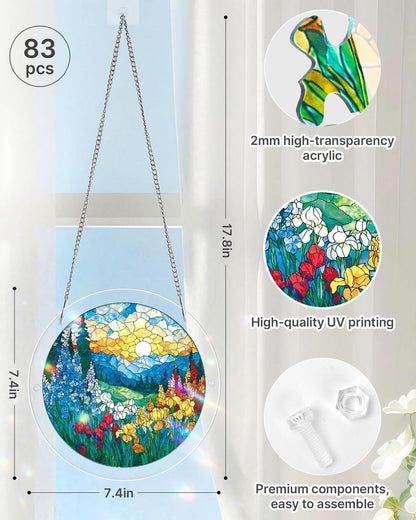 🧩Acrylic Jigsaw Puzzle Suncatcher - Glowing Feather Haven