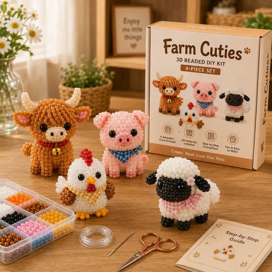 🧵✨Petite 3D Beaded Animal Craft Kit
