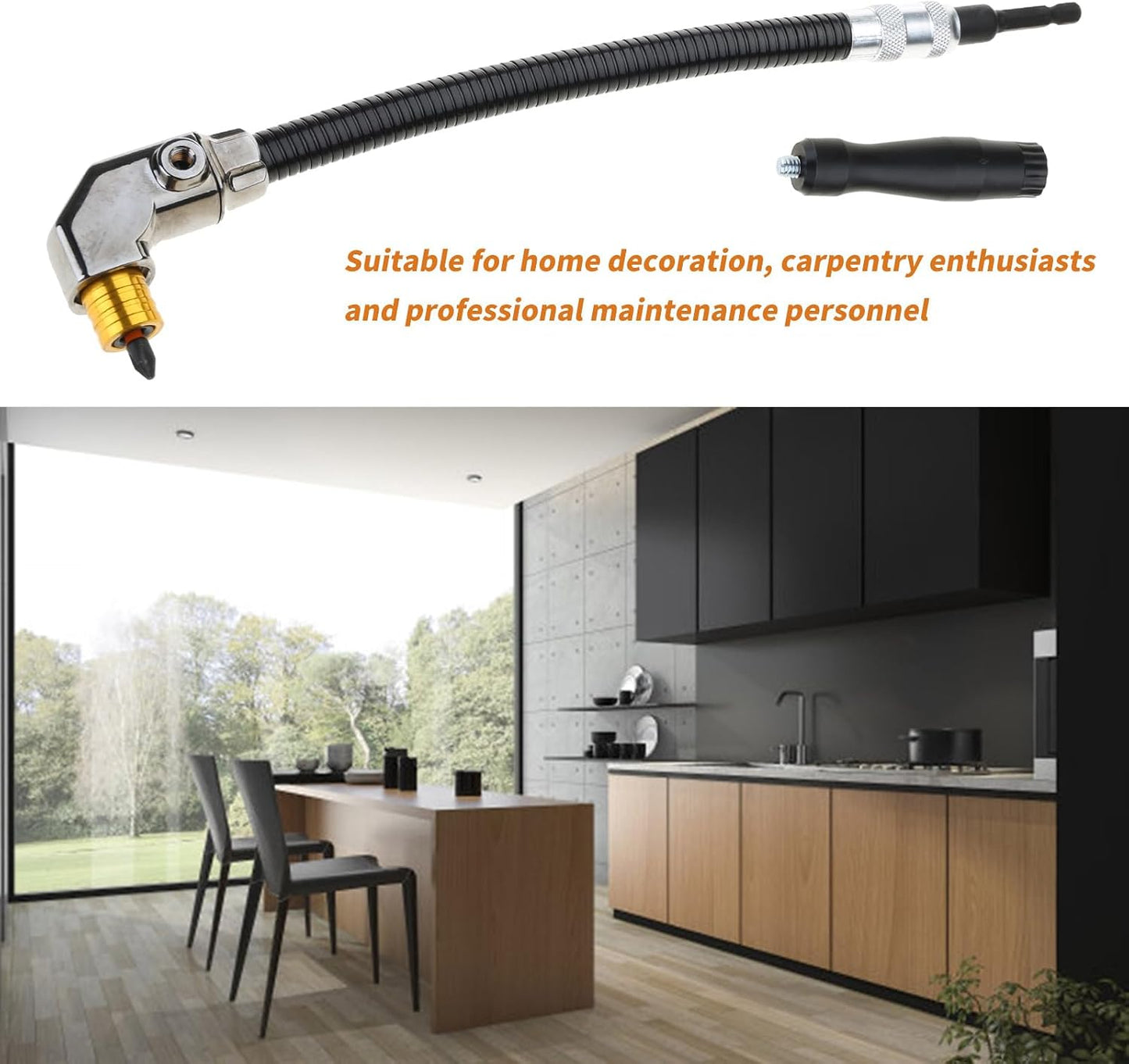 Flexible 90° Right Angle Drill Extens
