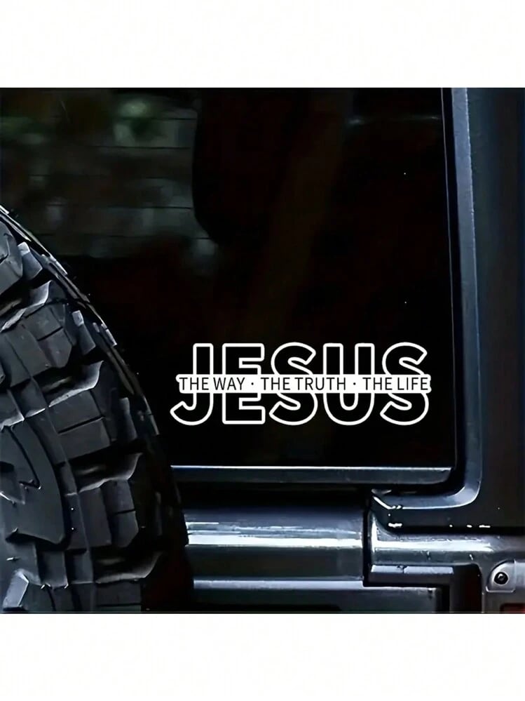 ✝️Jesus-The Way The Truth The Life Christian Vinyl Decal Car Sticker