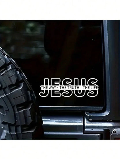 ✝️Jesus-The Way The Truth The Life Christian Vinyl Decal Car Sticker