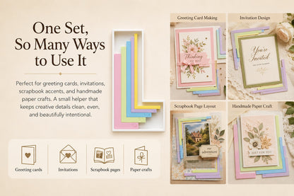 🎁 Last Day 49% OFF - Card Making Alignment Guides Set | Create Perfectly Aligned Handmade Cards Without Guesswork or Crooked Corners ✨