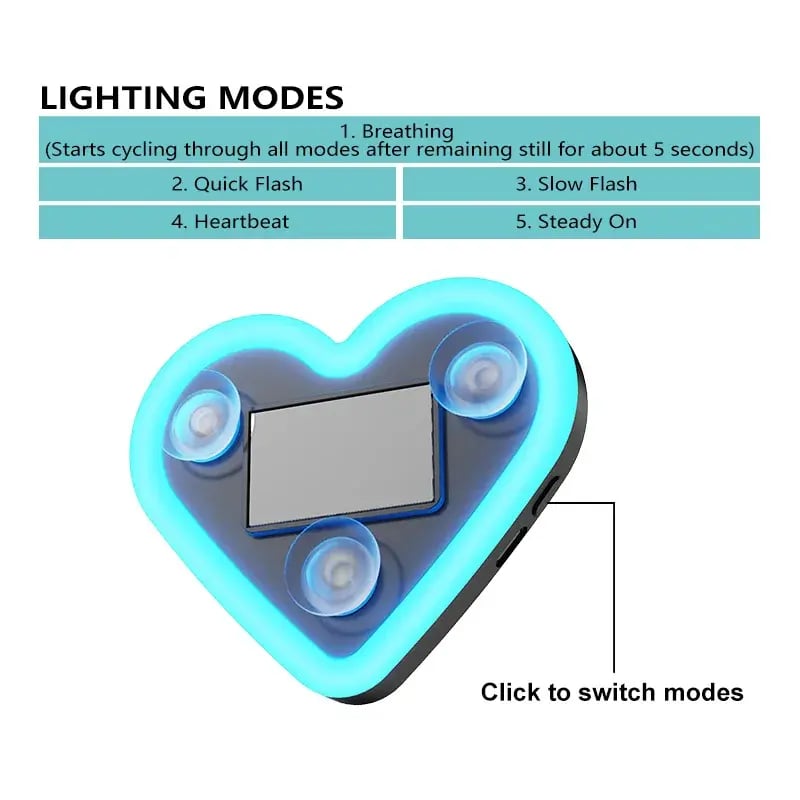 🔥Last Day Promotion 49% OFF🔥 - Solar Powered Wireless LED Heart Shape C-Pillar Neon Light