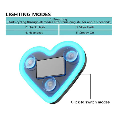 🔥Last Day Promotion 49% OFF🔥 - Solar Powered Wireless LED Heart Shape C-Pillar Neon Light