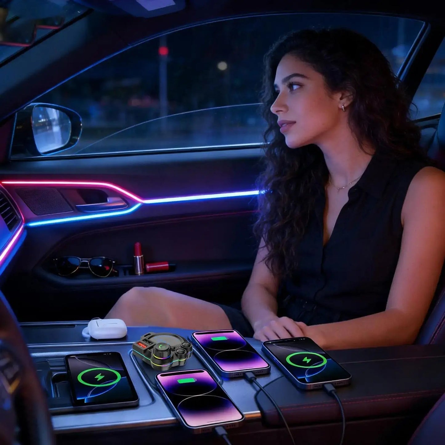 🔥Fast Charging, Wireless Music, Hands-Free Calls, and Bass Boost – The Ultimate Car Companion for Every Drive
