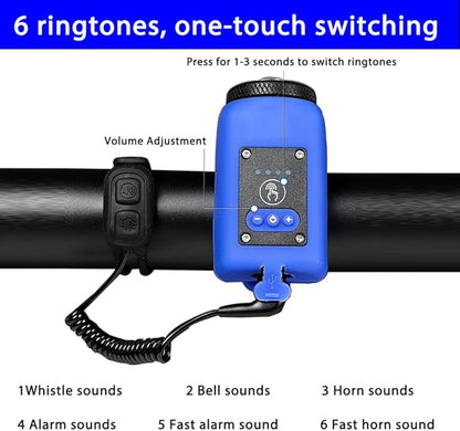 Woyuosn 2-in-1 Bike Light and Horn