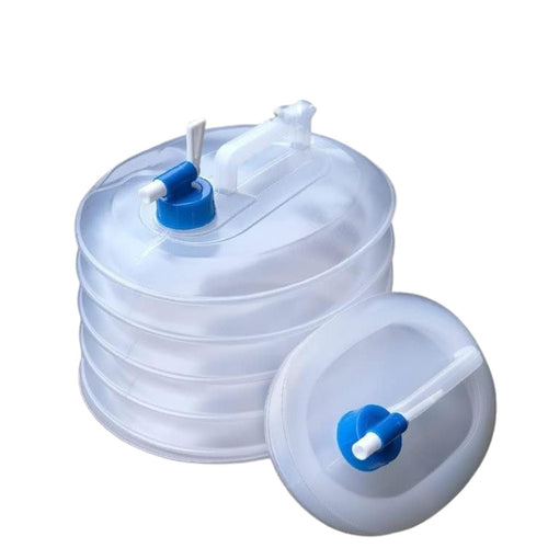 3-15L Foldable Water Container with Tap Portable Collapsible Water Storage Tank Water Carrier Lifting Bag Leakproof Water Pouch Camping Water Jug Travel Water Dispenser Outdoor Water Storage