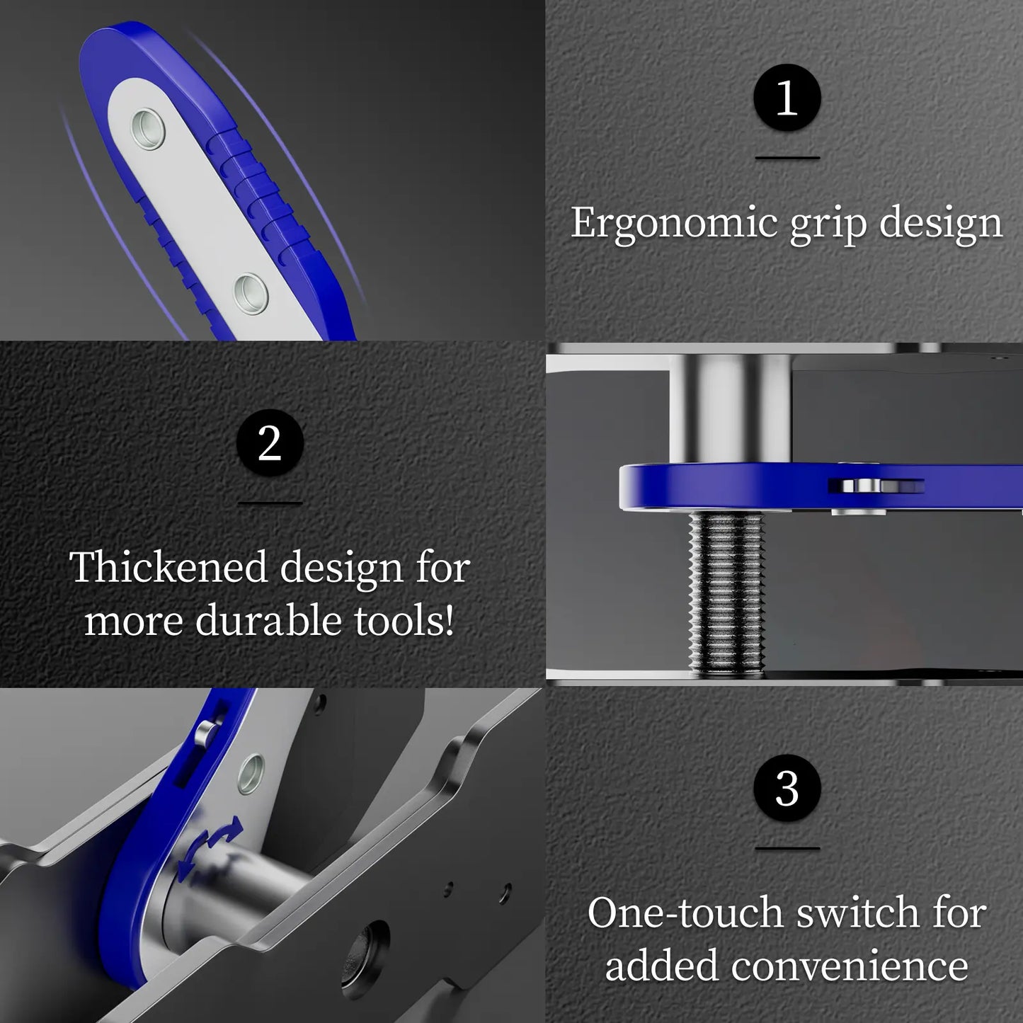 Brake Caliper Piston Press Tool – 360° Rotating Ratchet Wrench for Single, Dual & Quad Piston Disc Brakes