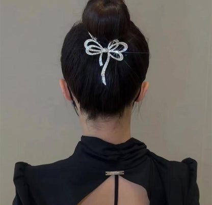 🔥Bow light luxury premium feeling hairpin🎀