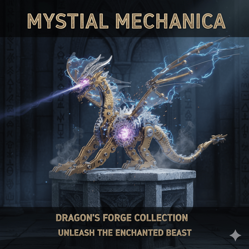 3D Metal Dragon Puzzle Kit