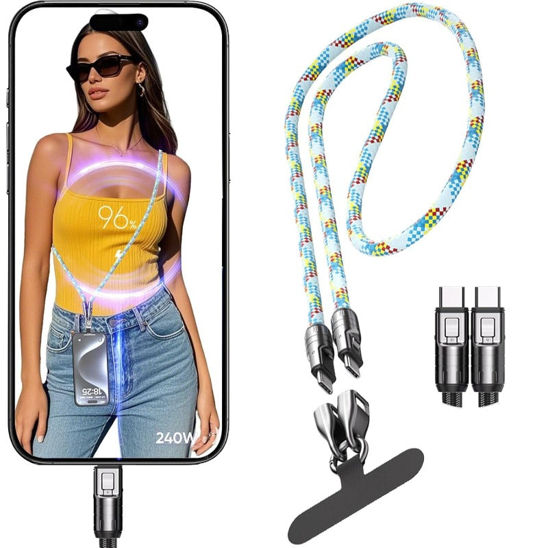 240W USB-C Lanyard Charging Cable
