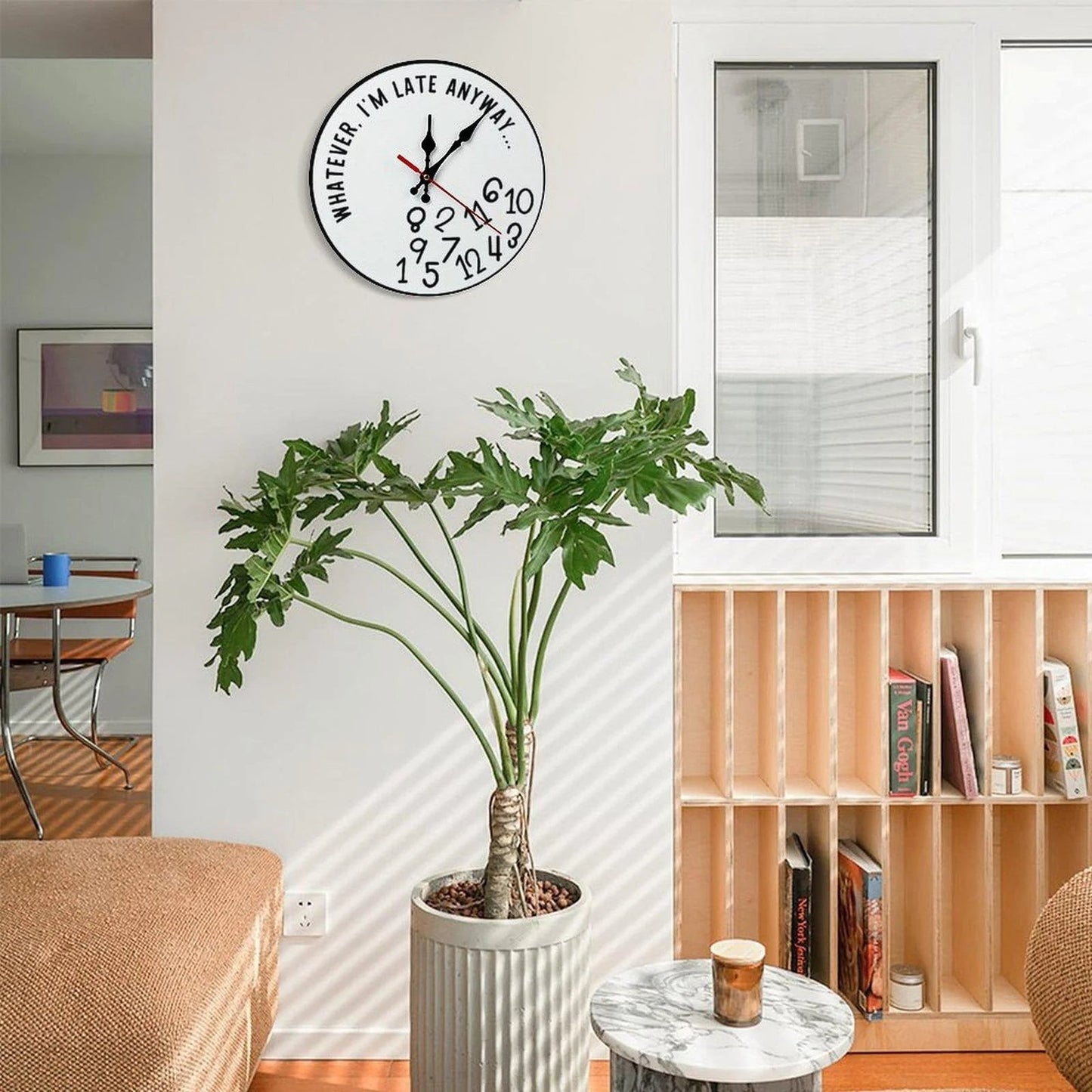 🔥Last Day 49% OFF -"I'm Late Anyway" Wall Clock😂⏰