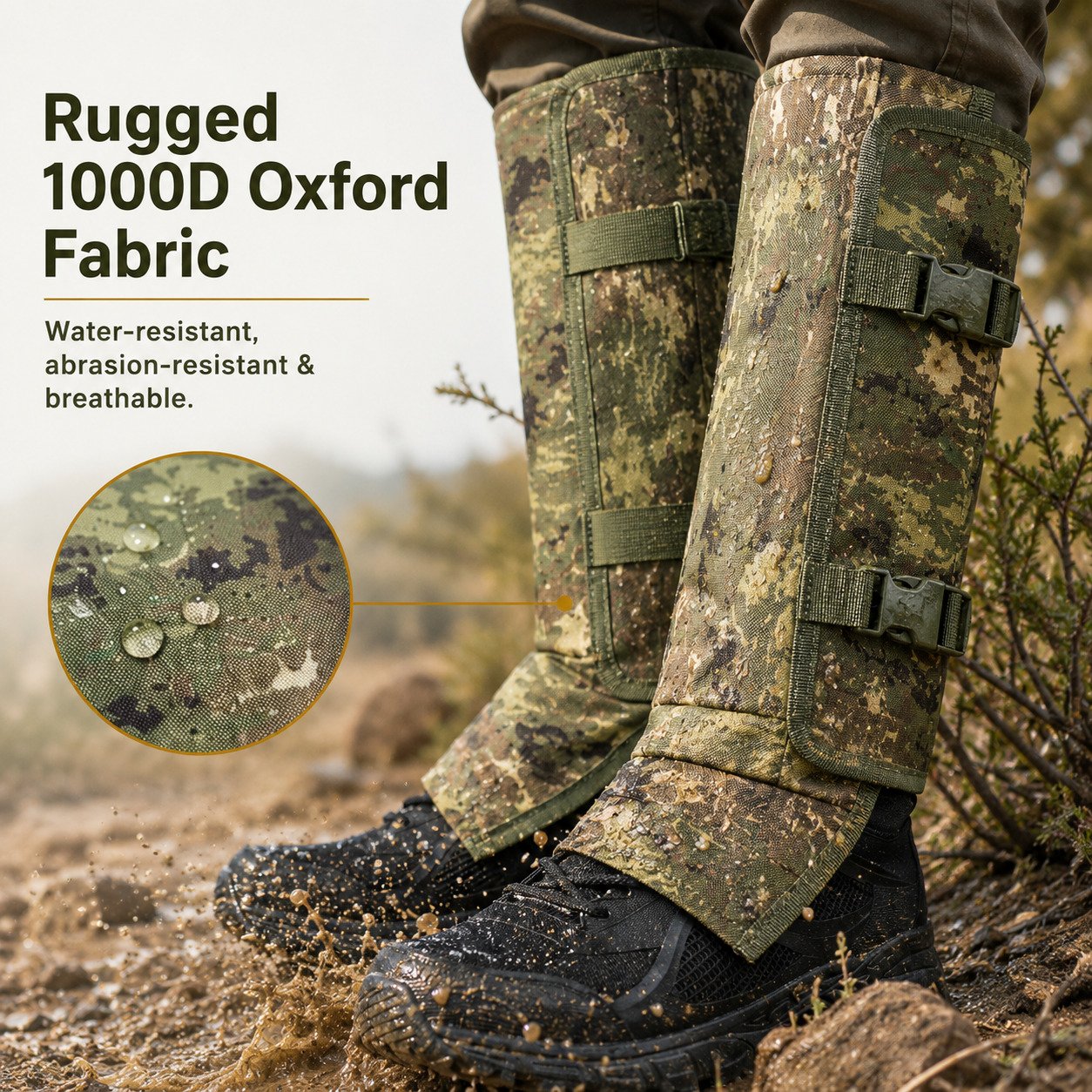 🔥LAST DAY 49% OFF - 🛡️🥾Unisex Professional Snake Guard Gaiters