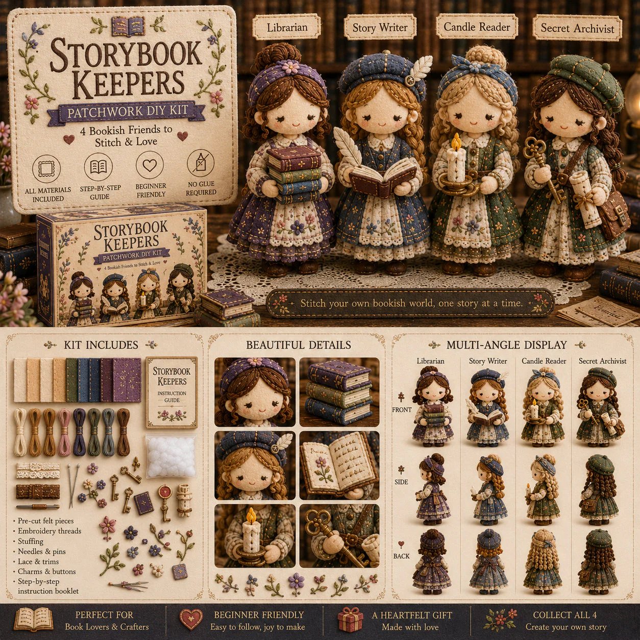 💕Hot Sale 49% OFF❤️‍🔥Tiny Worlds Collection – Patchwork DIY Kit Series