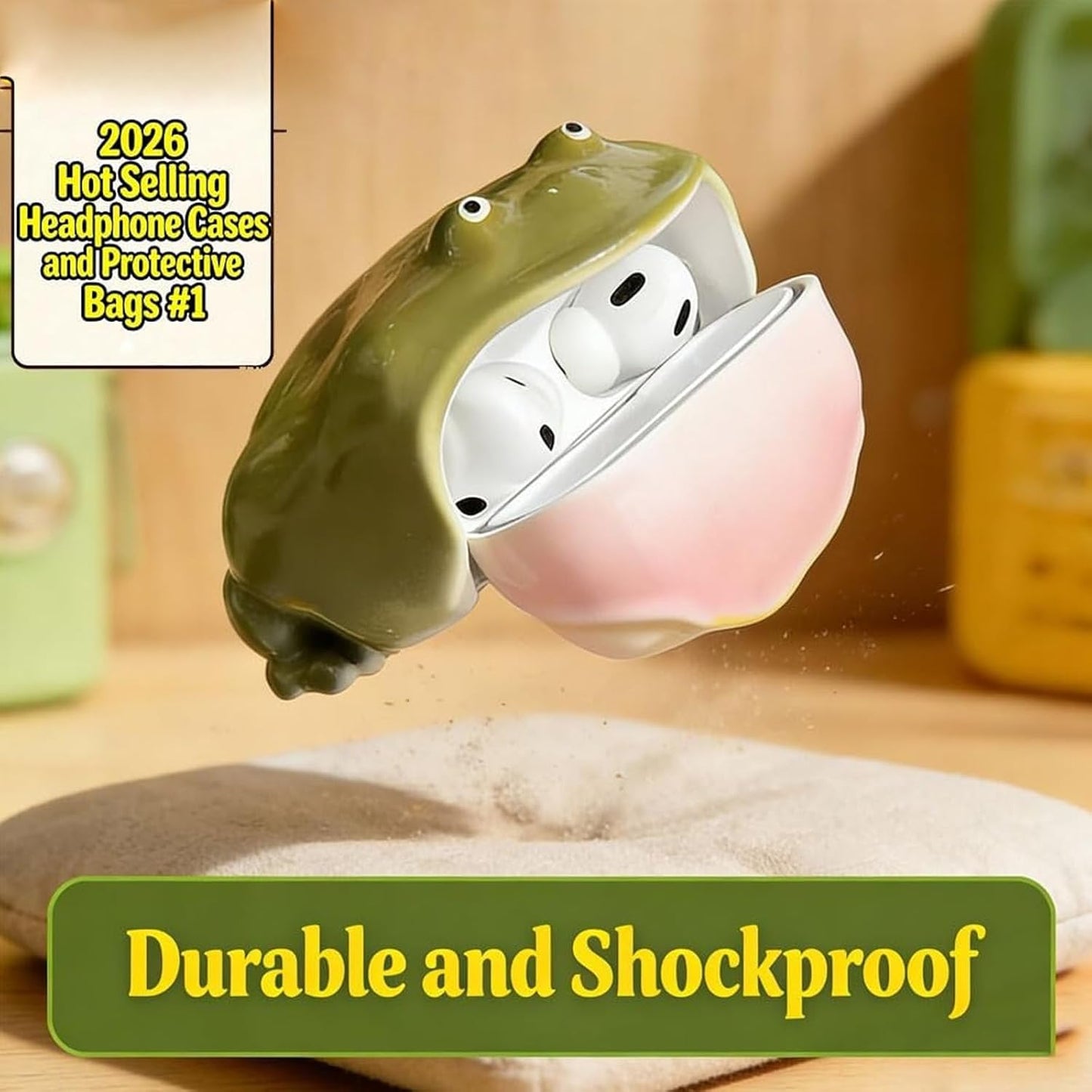Handmade Frog AirPods Case