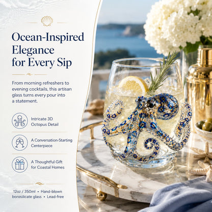 🌊 3D Ocean Animal Artisan Glassware Collection