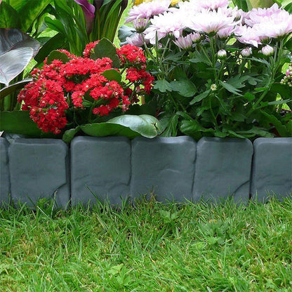 Faux Stone Garden Edging Border – Natural Rock Look Landscape Edge