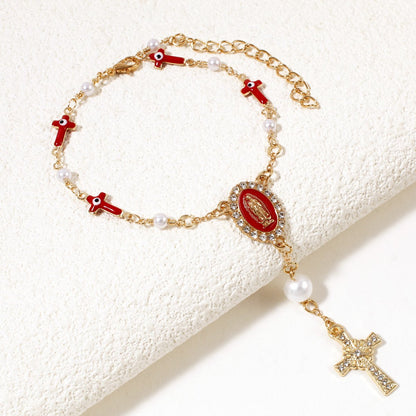 🚗Unique Retro Steering Wheel Rosary Pendant