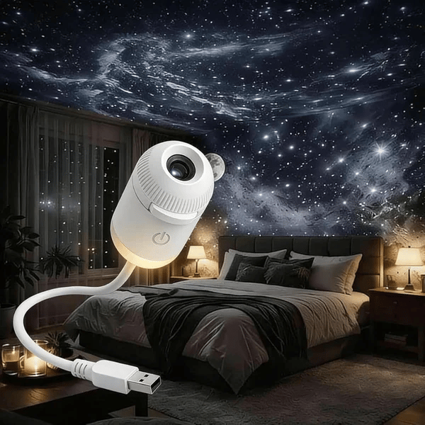 6-in-1 Adjustable Kids Galaxy Star Projector Night Light with Timer
