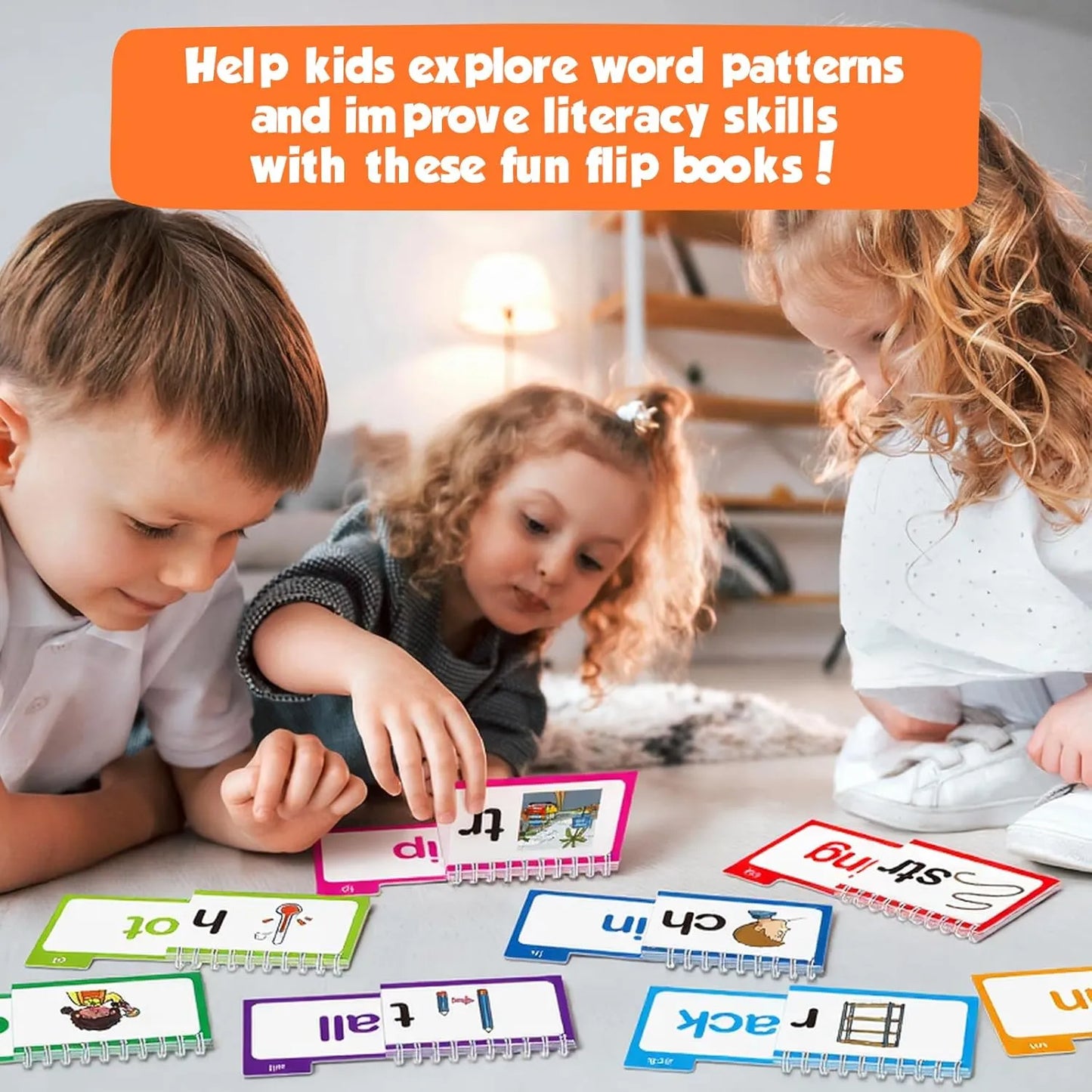 📚 Read & Rhyme Flip-Book Set – 30 Educational Phonics Flip Books for Early Learning