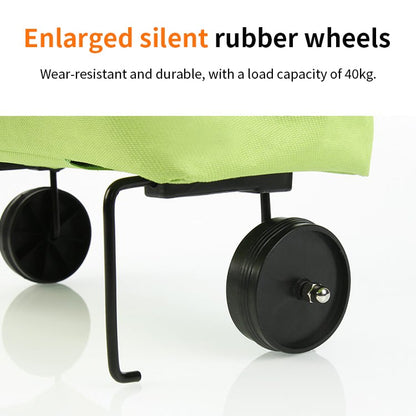 🛍️✨ Convertible shopping tote – hides wheels, holds 20kg, expands with zipper!