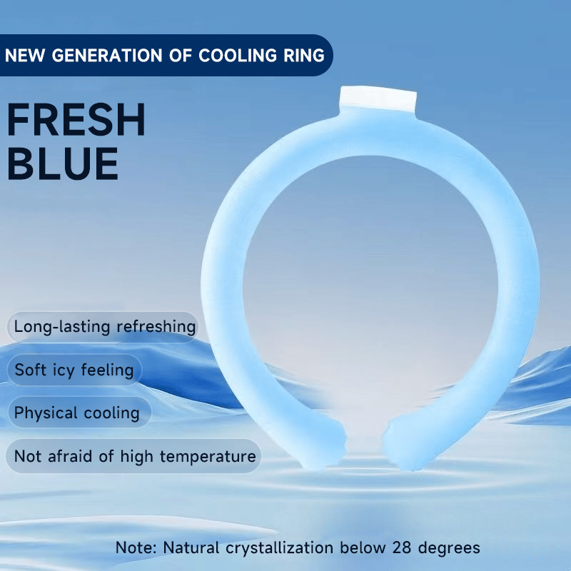 🔥LAST DAY 50% OFF - 🧊Reusable Cooling Neck Ring – Long-Lasting Sweat-Free Relief❄️