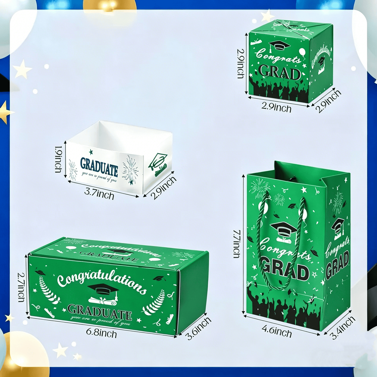 2026 Graduation Explosion Pop Gift Box 🎓 Surprise Bounce Cash Box Grad Party Gift Bag Set