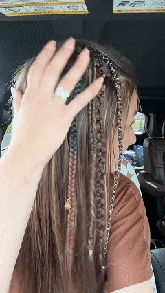 🔥🆕 2026 Boho Dreadlock Clip-In Hair Extensions 🌿 – 20" Braided Hair with Beads & Charms(✨2Pcs)