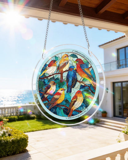 🧩Acrylic Jigsaw Puzzle Suncatcher - Glowing Feather Haven