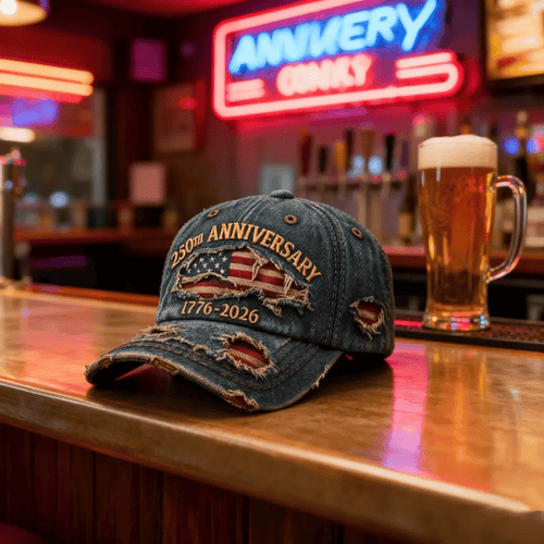US 250th Anniversary Casual Print Hat
