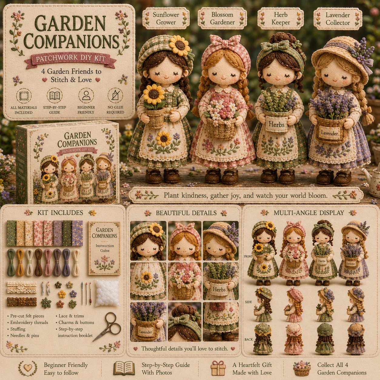 💕Hot Sale 49% OFF❤️‍🔥Tiny Worlds Collection – Patchwork DIY Kit Series