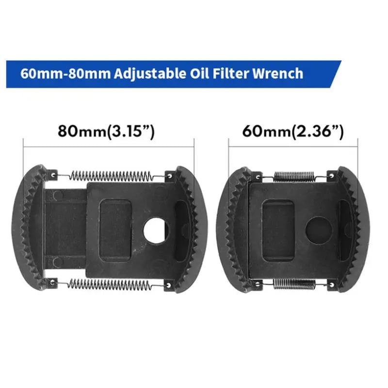 Adjustable Oil Filter Wrench | 60mm-105mm Universal Removal Tool