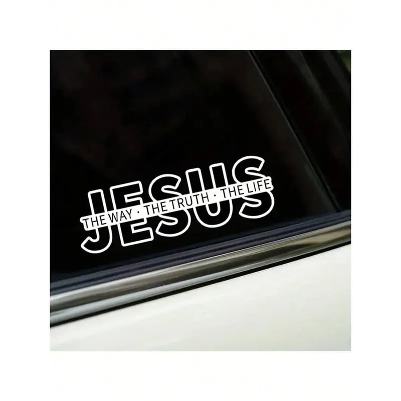 ✝️Jesus-The Way The Truth The Life Christian Vinyl Decal Car Sticker