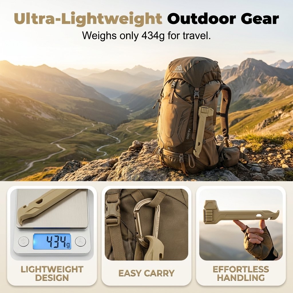 🔥HOT SALE 49% OFF - 🔨🏕️Multifunctional Camping Hammer & Tent Stake Puller✨
