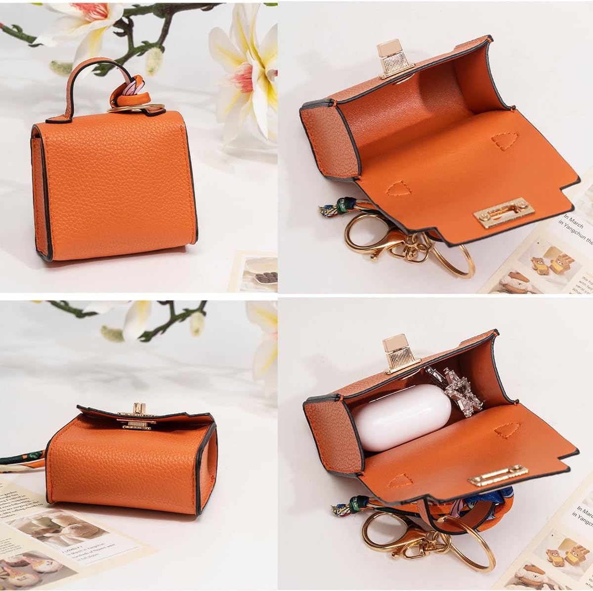 👜 Mini Keychain Coin Purse — Cute Bag Charm with Twist-Lock Pouch