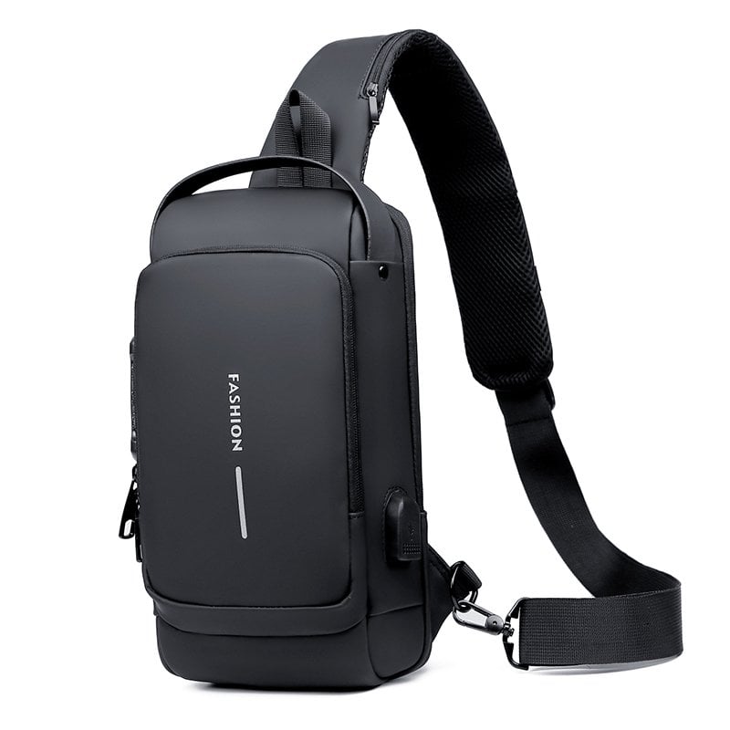 🎒 LIMITED-TIME 49% OFF! ✨ Anti-Theft Unisex Crossbody Sling Bag – Hard Shell, Waterproof, USB Charging, RFID Blocking 🔒
